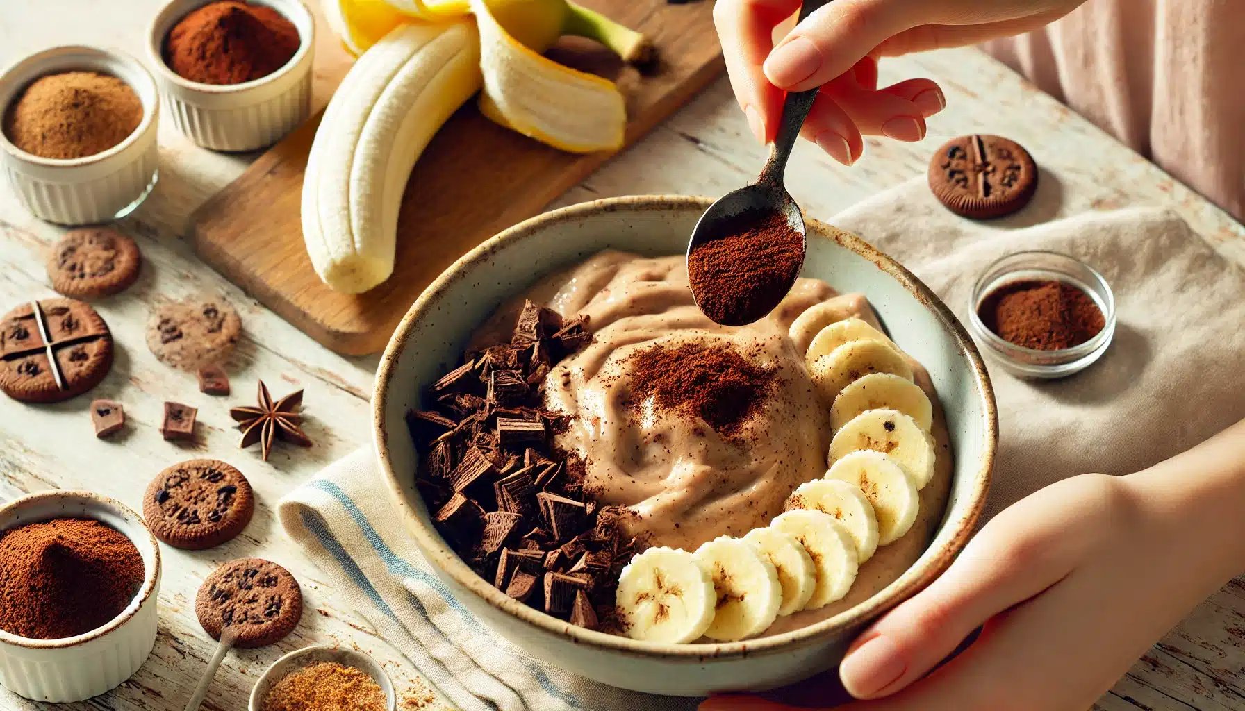🥣 Receta de Galletas Heladas Bombón SIN Gluten, SIN Harina y SIN Horno | Plátano, Cacao y Chocolate