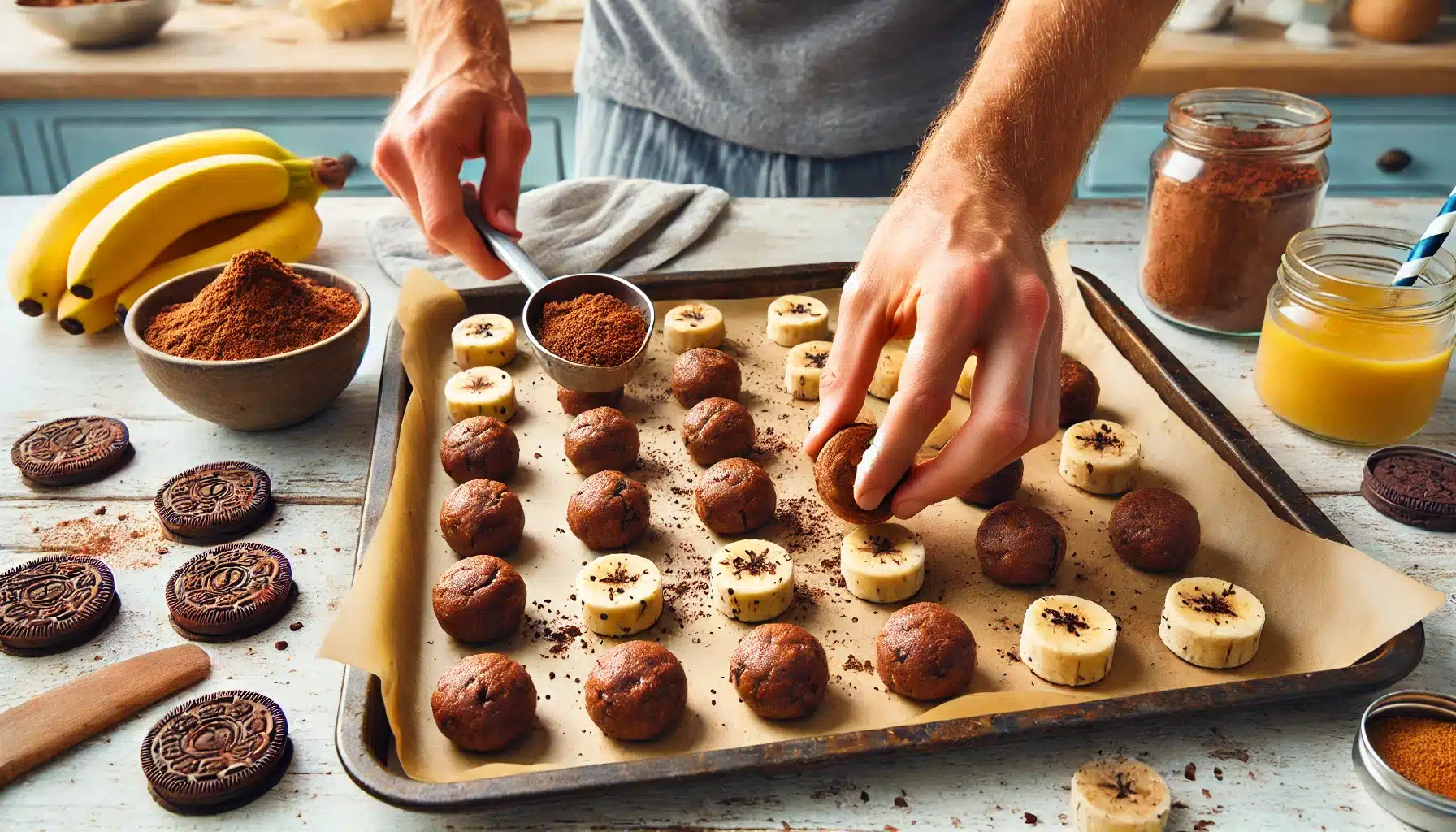 🥣 Receta de Galletas Heladas Bombón SIN Gluten, SIN Harina y SIN Horno | Plátano, Cacao y Chocolate
