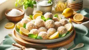 Receta de Galletas de Coco, Plátano y Limón SIN Gluten, SIN Harina, SIN Lactosa y SIN Huevo | Tropicales de Verano