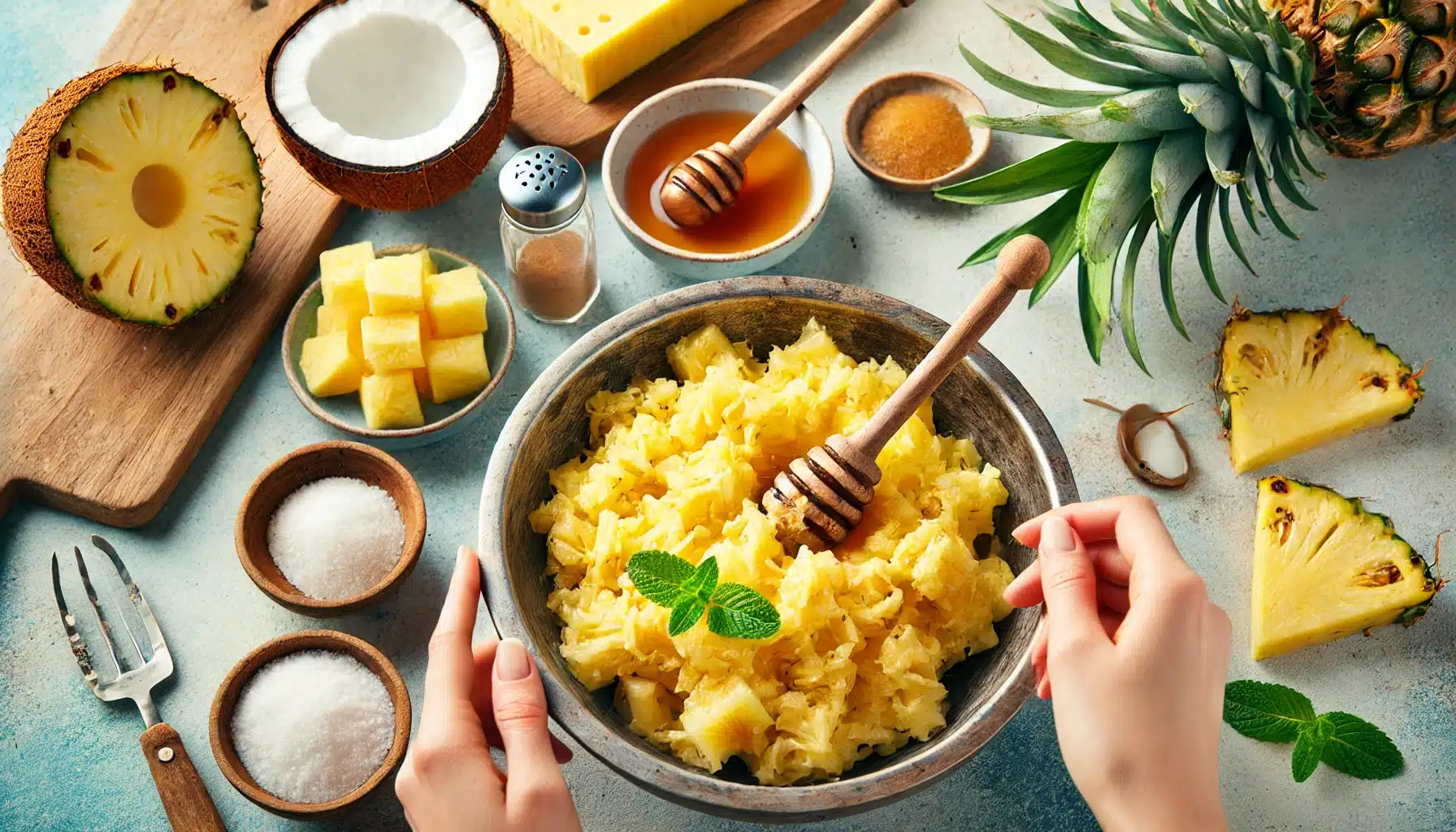 Galletas Tropicales de Piña y Coco SIN Harina | Sin Horno y Refrescantes