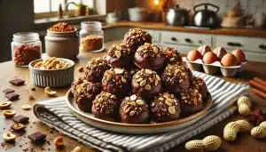 Receta de Galletas Sin Gluten, Sin Harina y SIN Horno con Base de Galleta | Chocolate y Cacahuete