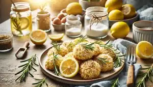Galletas Aromáticas de Limón y Romero SIN Harina | Sin Horno y Veraniegas