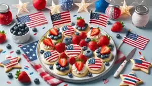 Galletas Patrióticas del 4 de Julio SIN Harina | Sin Horno y Festivas