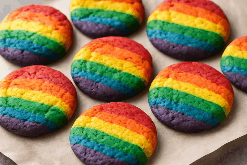 Recetas de Galletas de Colores del Arcoíris para Celebrar el Orgullo Gay