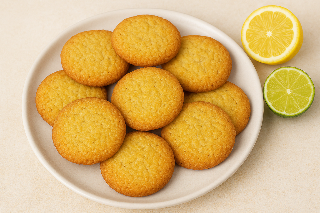 🥣 Receta de Galletas Sin Gluten con Limón y Lima | Crujientes y Cítricas