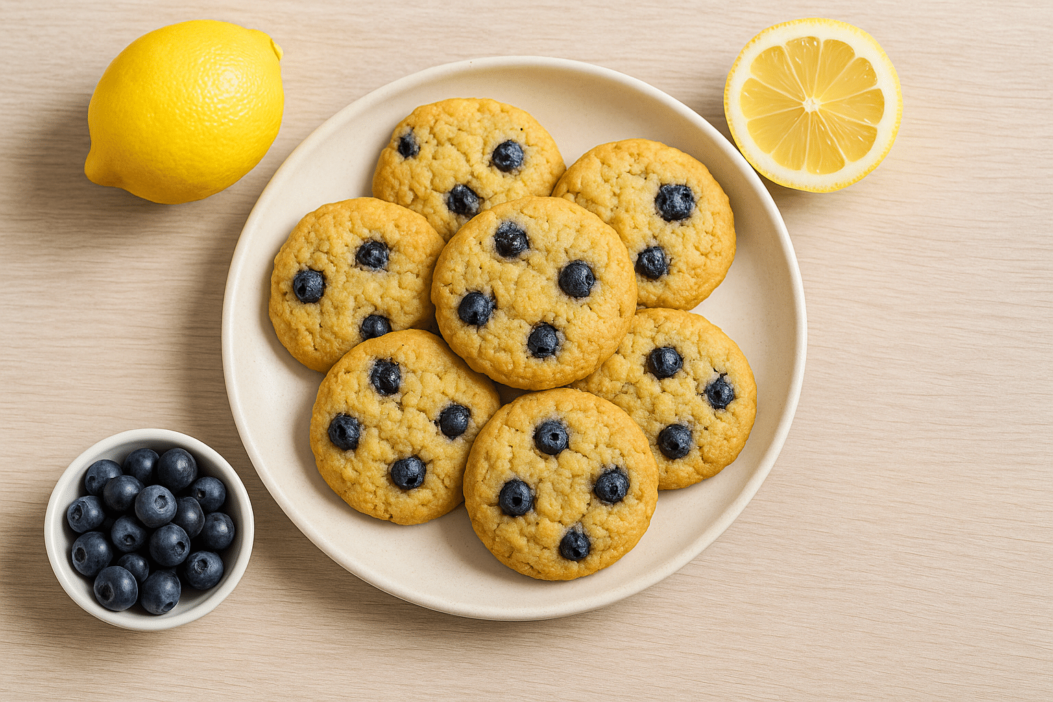🥣 Receta de Galletas Sin Gluten de Arándanos y Limón | Con Harina de Arroz