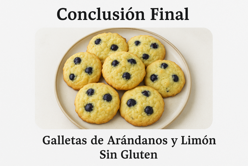 🥣 Receta de Galletas Sin Gluten de Arándanos y Limón | Con Harina de Arroz