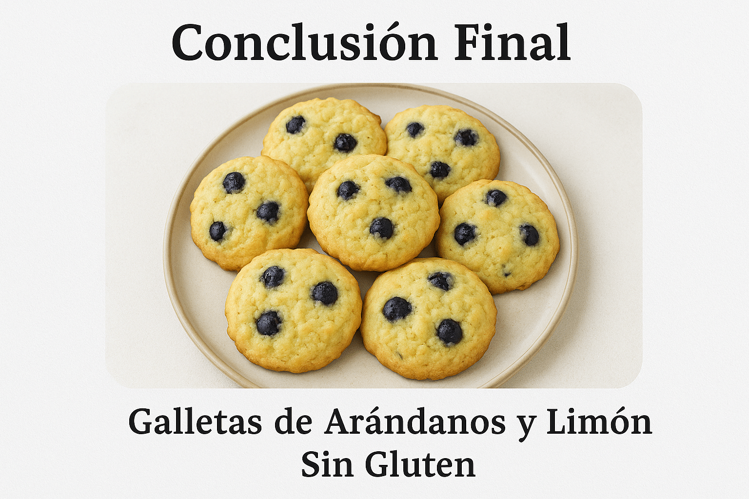 🥣 Receta de Galletas Sin Gluten de Arándanos y Limón | Con Harina de Arroz