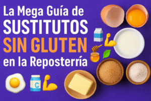 🥣 La Mega Guía de Sustitutos Sin Gluten en la Repostería: Huevo, Lácteos, Grasas, Azúcar y Espesantes