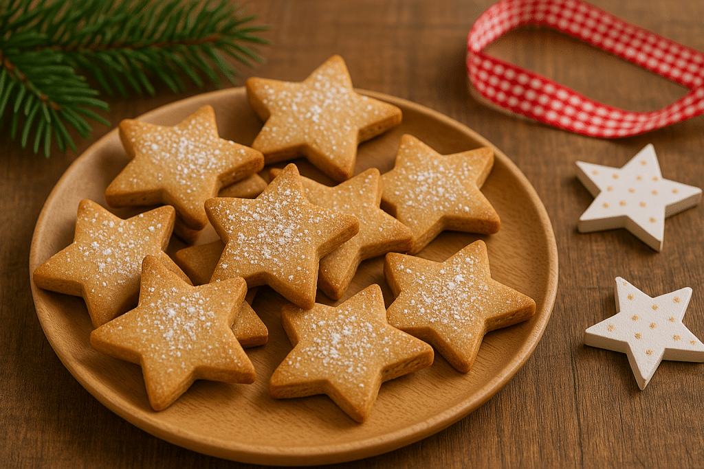 🥣 Receta de Galletas de Estrellas de Navidad Sin Gluten con Harina de Castaña | Fáciles y Aromáticas