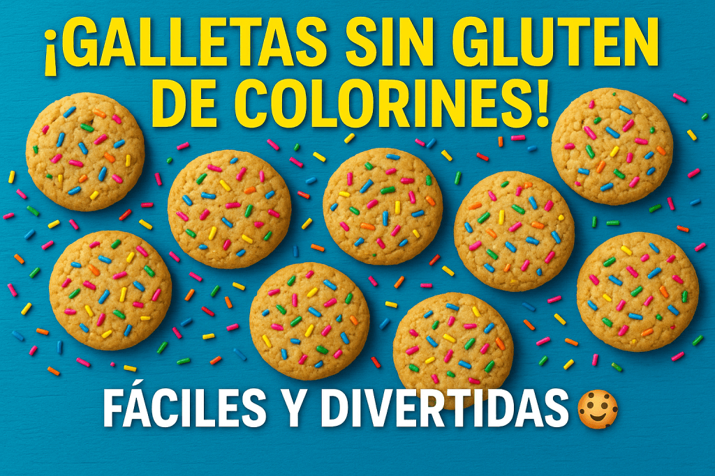 🥣 Receta de Galletas de Colorines Sin Gluten para Niños | Súper Divertidas y Fáciles