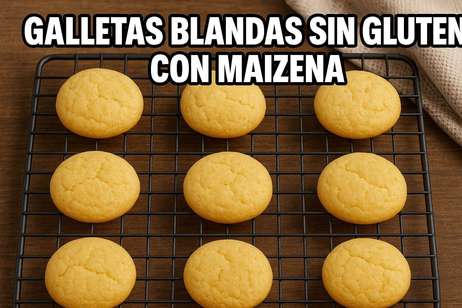 🥣 Receta de Galletas Blandas Sin Gluten con Maizena | Suaves y Esponjosas