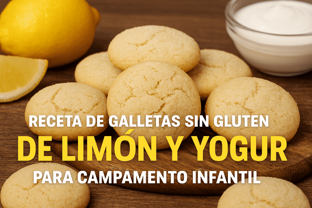 🍋 Receta de Galletas de Limón y Yogur Sin Gluten con Harina de Arroz | Especial Campamentos