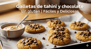 🥣 Receta de Galletas de Tahini y Chocolate Sin Gluten | Fáciles y Deliciosas