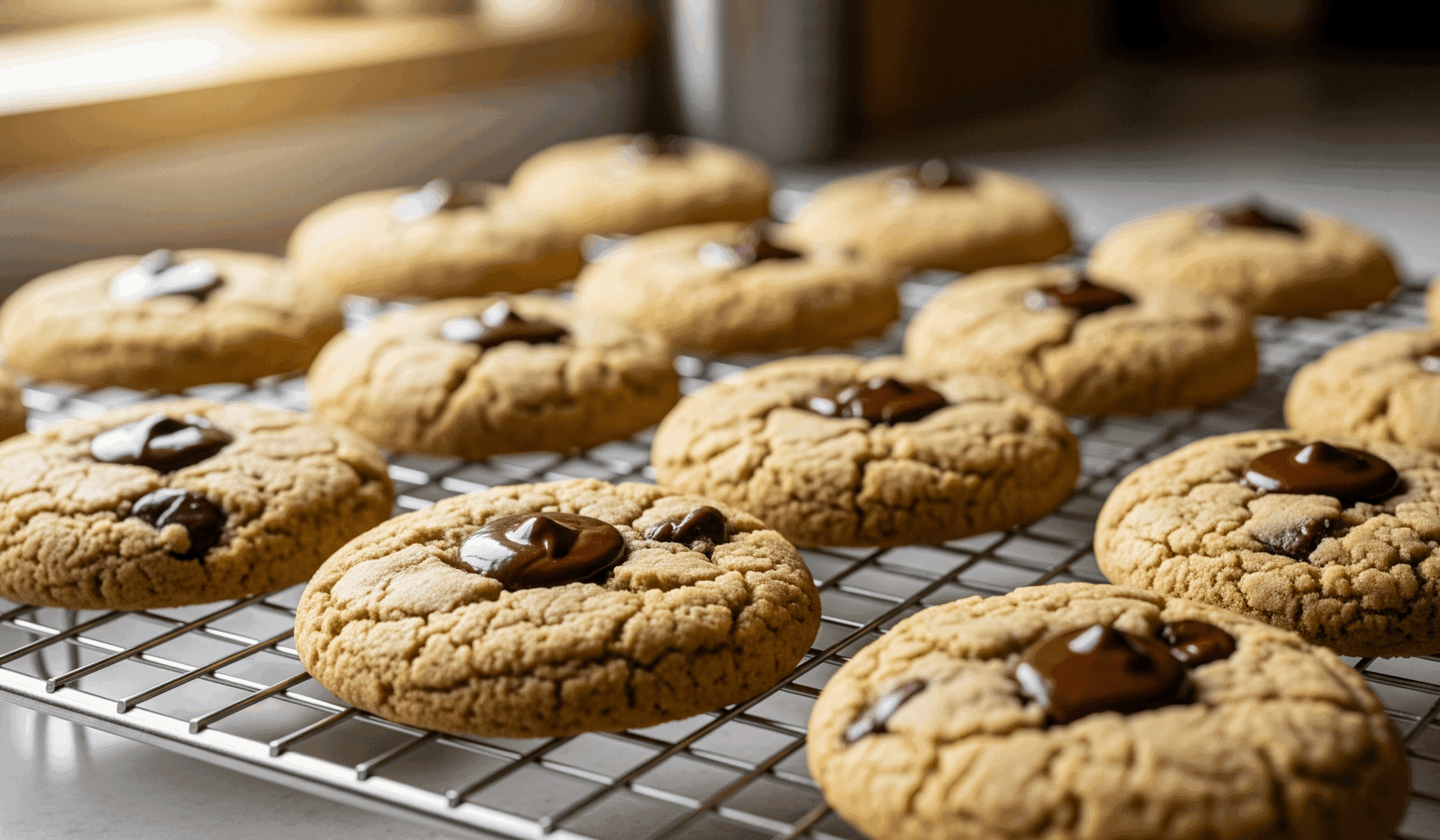🥣 Receta de Galletas de Tahini y Chocolate Sin Gluten | Fáciles y Deliciosas