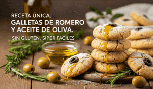 🥣 Receta de Galletas de Aceite de Oliva y Romero Sin Gluten | Crujientes y Aromáticas