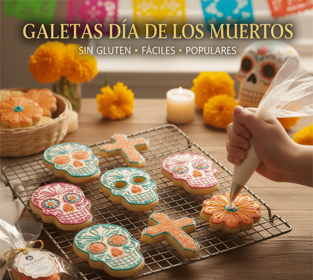 🥣 Receta de Galletas Populares de Día de los Muertos con Harina de Maíz | Sin Gluten y Fáciles