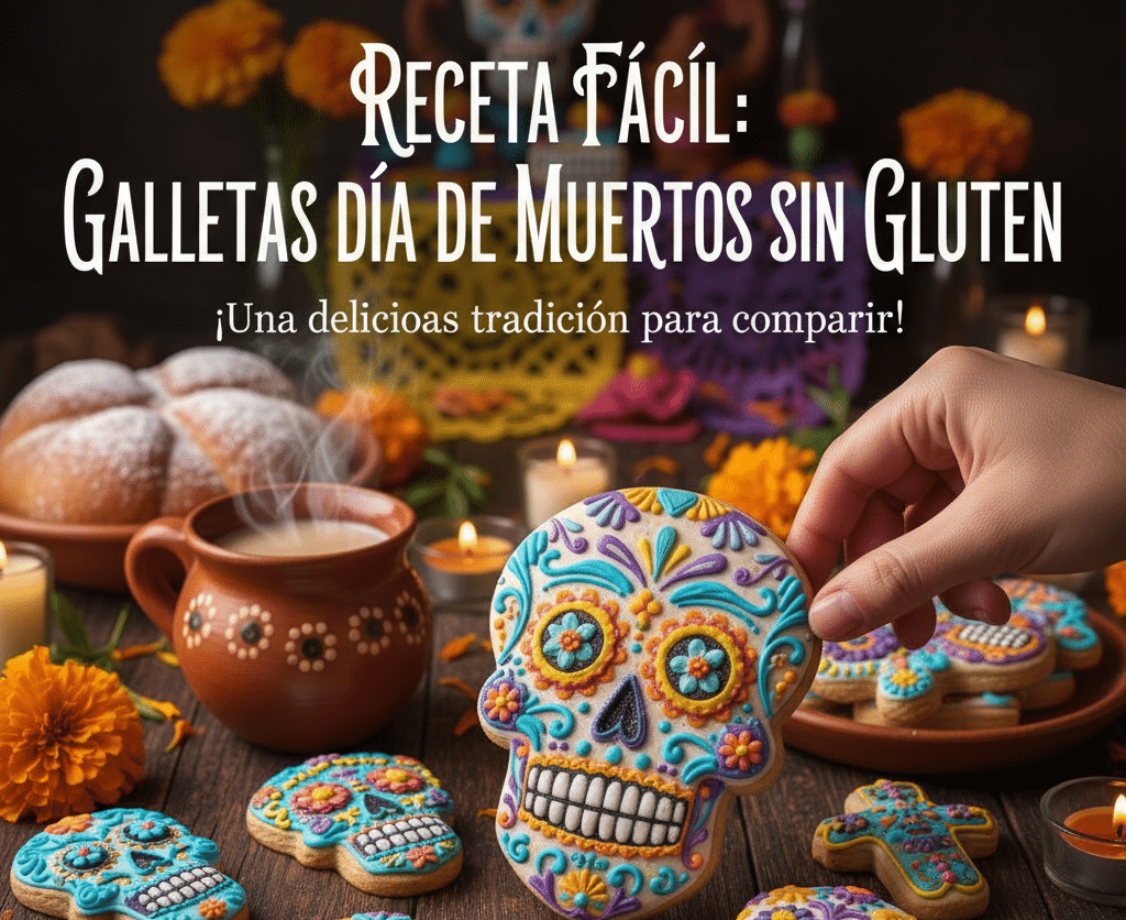 🥣 Receta de Galletas Sin Gluten Día de los Muertos con Harina de Arroz | Fáciles y Rápidas