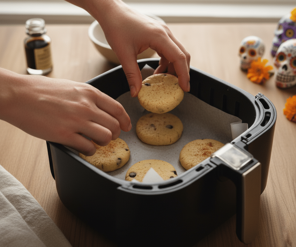 🥣 Receta de Galletas Sin Gluten en Airfryer con Harina de Garbanzo | Día de los Muertos