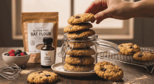 🥣 Galletas proteicas sin gluten con avena y proteína en polvo