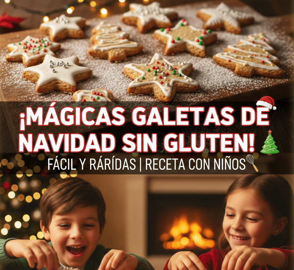 Galletas de Navidad ¡Fácil y Divertidas para Niños! y sin Gluten🍪