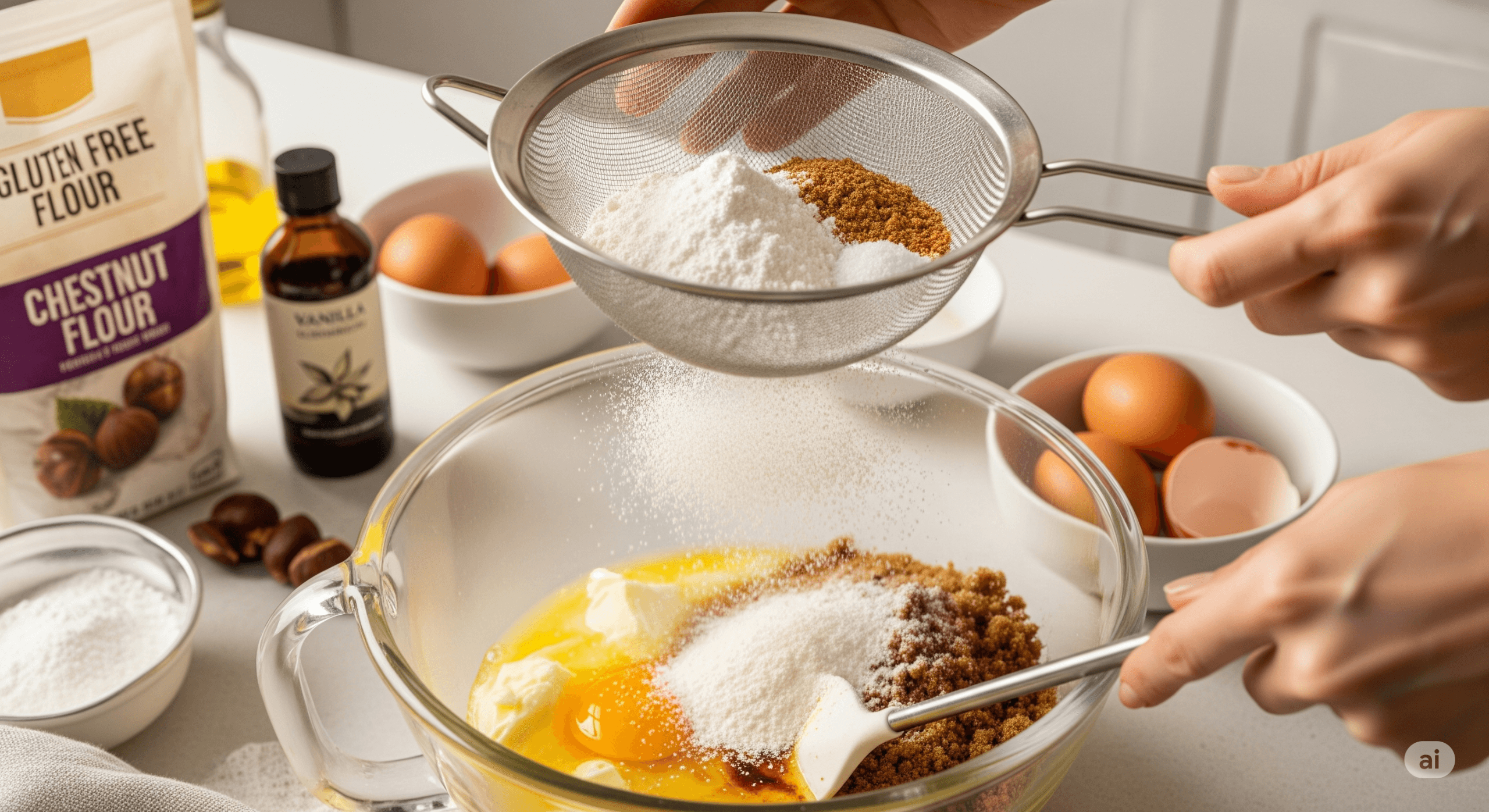 ⭐ Receta de Galletas Sin Gluten con Forma de Estrella con Harina de Castaña 🍪