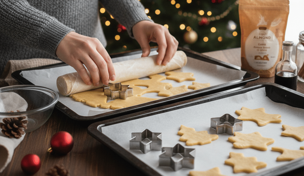 🥣 Galletas de canela y almendra sin gluten (formas navideñas)