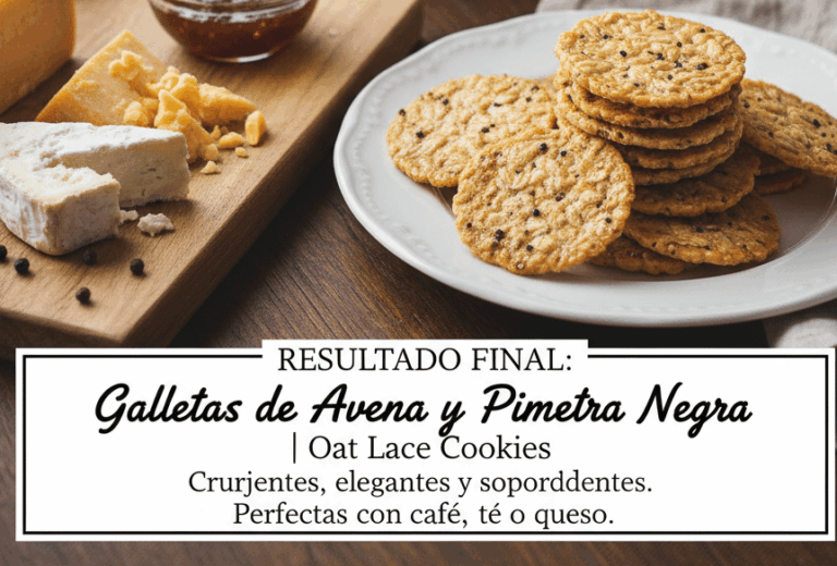 Galletas de Avena y Pimienta Negra (Oat Lace Cookies)