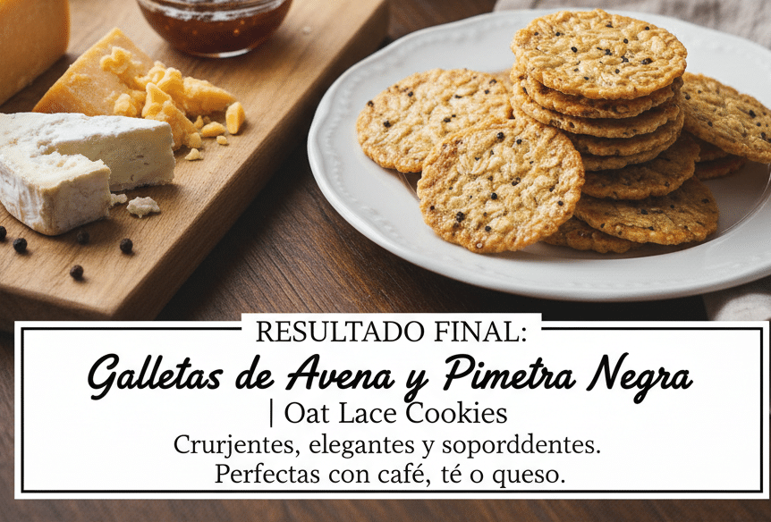Galletas de Avena y Pimienta Negra (Oat Lace Cookies)