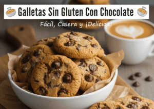 Galletas sin gluten con chocolate (gluten-free chocolate chip cookies)
