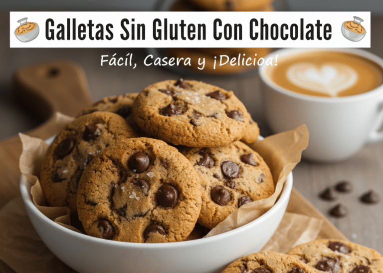 Galletas sin gluten con chocolate (gluten-free chocolate chip cookies)