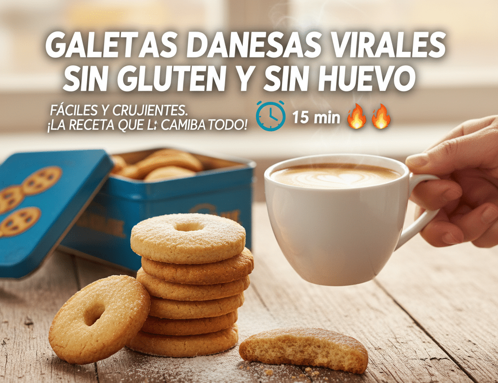 Galletas Danesas sin Huevo
