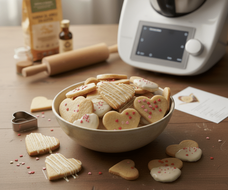Galletas en Thermomix para San Valentín sin Gluten y sin Huevo