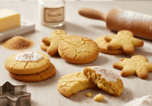 Masa de galletas sin gluten para cortar con moldes