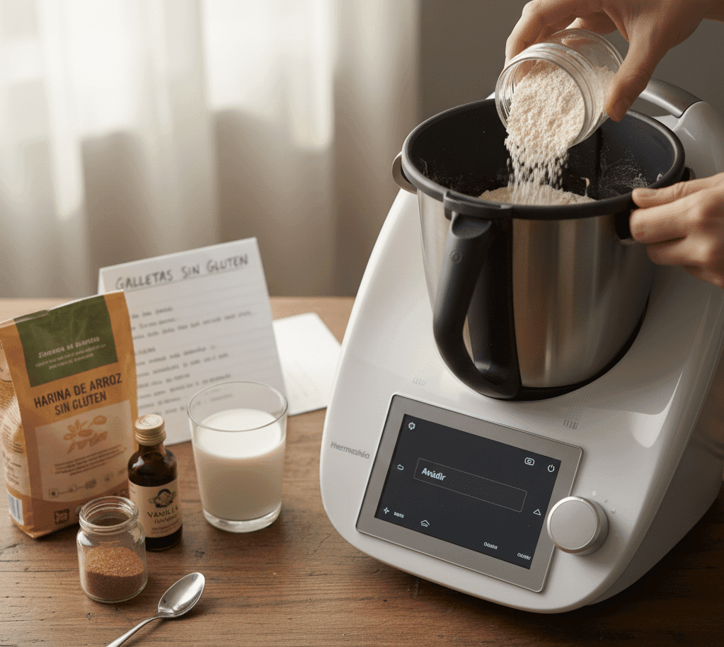Galletas en Thermomix para San Valentín sin Gluten y sin Huevo