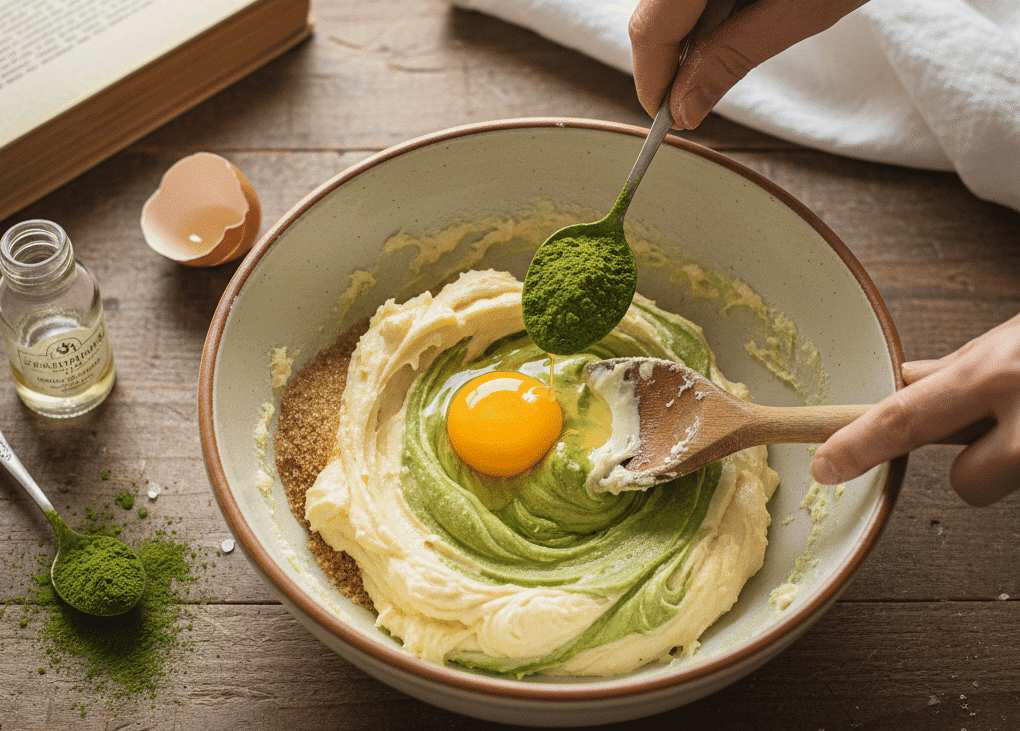Receta de Galletas de Té Matcha sin gluten