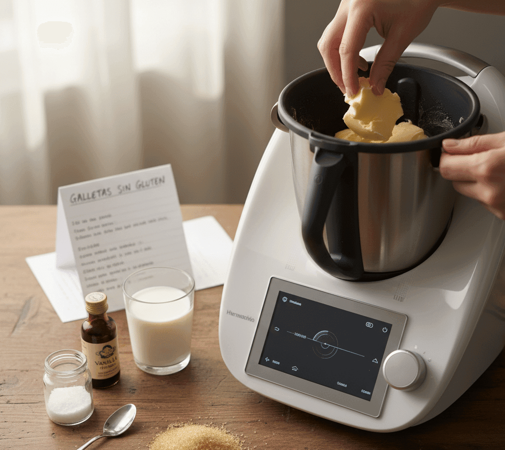 Galletas en Thermomix para San Valentín sin Gluten y sin Huevo