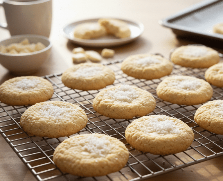 Galletas de Coco y Chocolate Blanco (Sin Gluten)