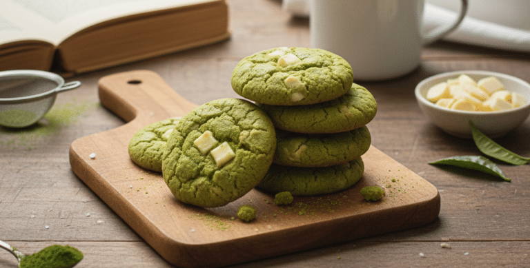 Receta de Galletas de Té Matcha sin gluten