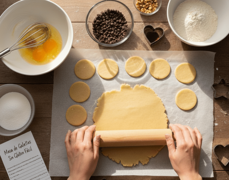 Masa de galletas sin gluten fácil para principiantes