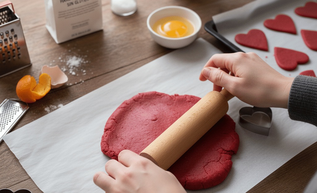 Receta de corazones Rojos para San Valentín