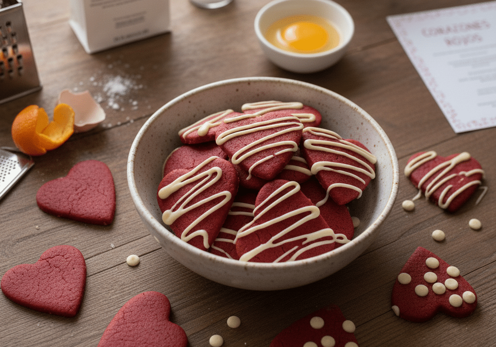 Receta de corazones Rojos para San Valentín