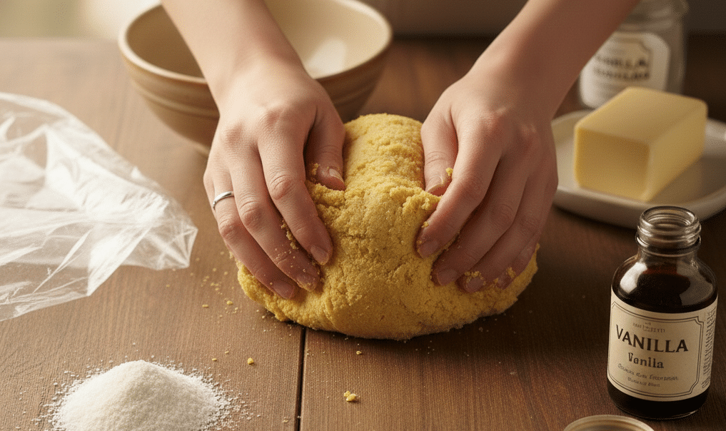 Masa de galletas sin gluten para cortar con moldes