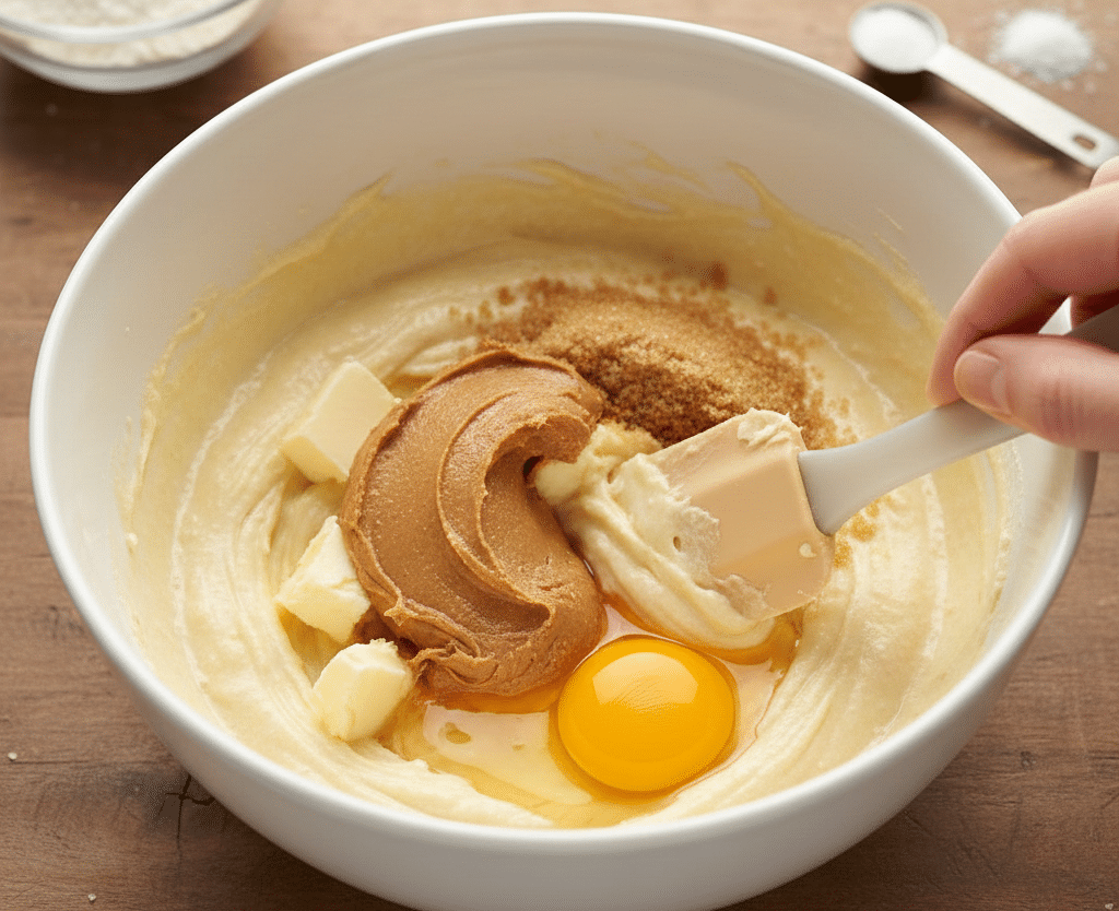 Receta de galletas de Avena y Crema de Cacahuete