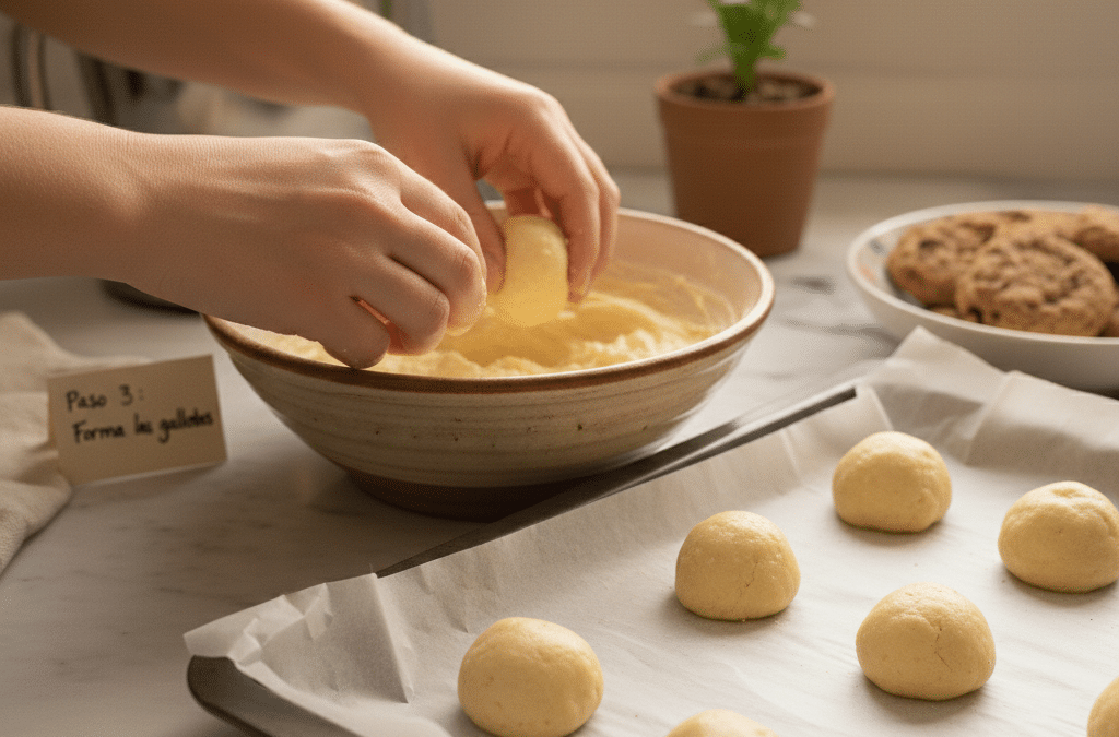 Galletas sin gluten para postres caseros fáciles