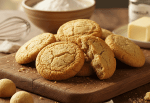 Masa de galletas sin gluten crujiente por fuera y tierna por dentro