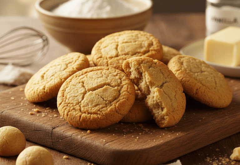 Masa de galletas sin gluten crujiente por fuera y tierna por dentro