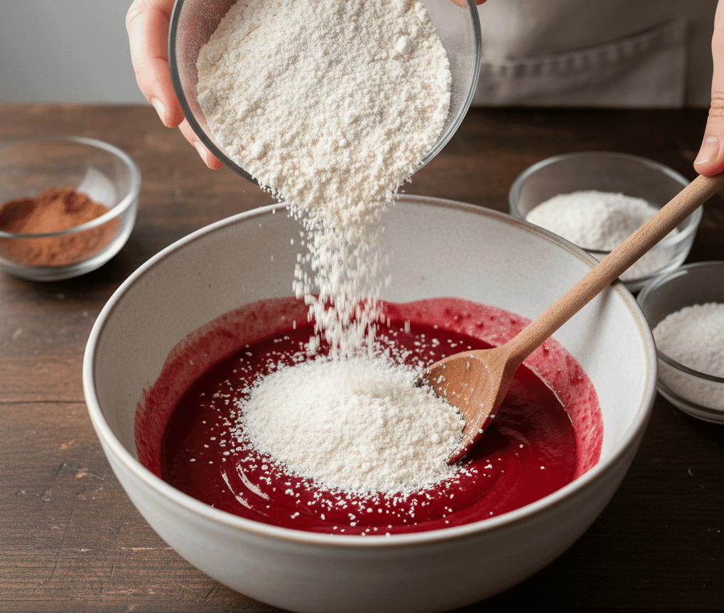 Receta de galletas de proteinas "Red Velvet" Proteico