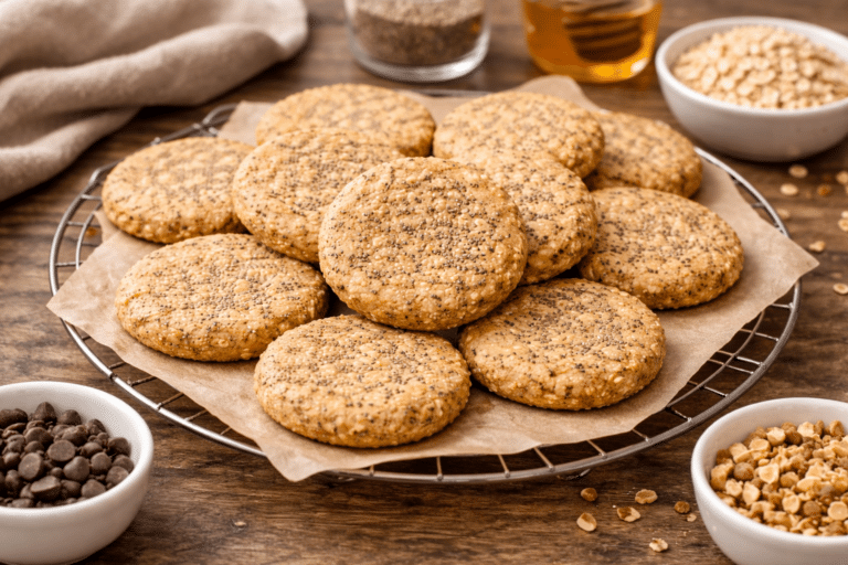 Galletas de proteina ricas en fibra