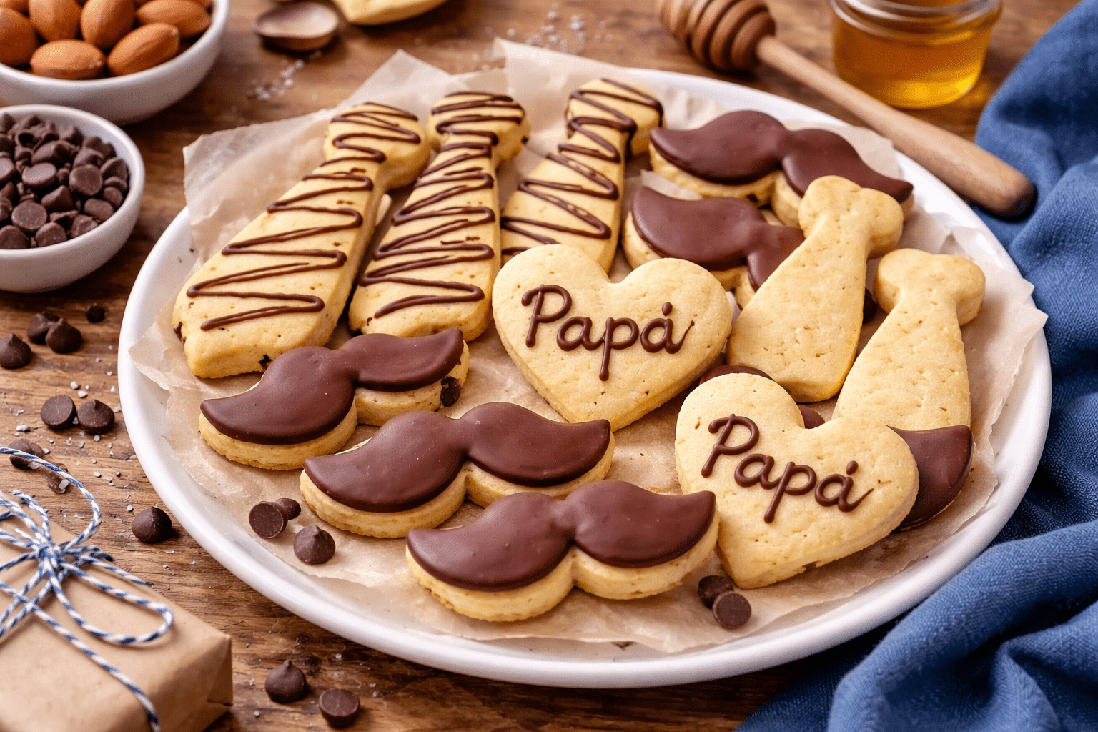 Receta de Galletas sin Gluten y sin Harina para el dia del Padre